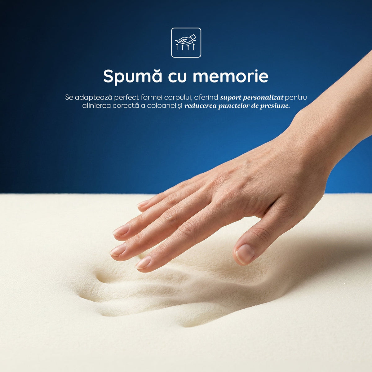 Saltea Ideal Sleep COOL MEMORY GEL POCKET 5 Zone, Arcuri individuale, spumă poliuretanica elastică, spumă cu memorie cu gel de răcire, husă CoolActive, superortopedică, Grosime 30 cm