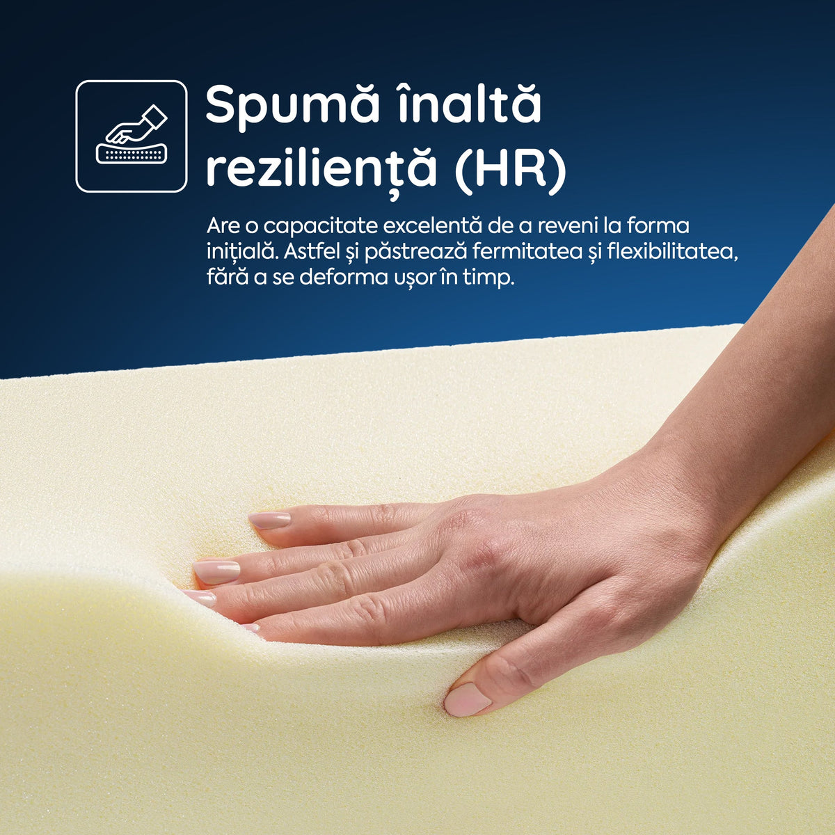 Saltea Ideal Sleep COOL MEMORY GEL POCKET 5 Zone, Arcuri individuale, spumă poliuretanica elastică, spumă cu memorie cu gel de răcire, husă CoolActive, superortopedică, Grosime 30 cm