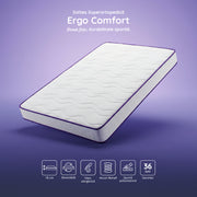 Saltea ERGO COMFORT, ortopedică, cu spumă poliuretanică și arcuri, Grosime 18 cm
