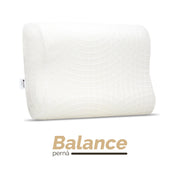 Pernă anatomică Balance, din spumă cu memorie Viscolex și husă detașabilă cu sistem de ventilație al aerului, 60x38x10 cm - Prestige Home