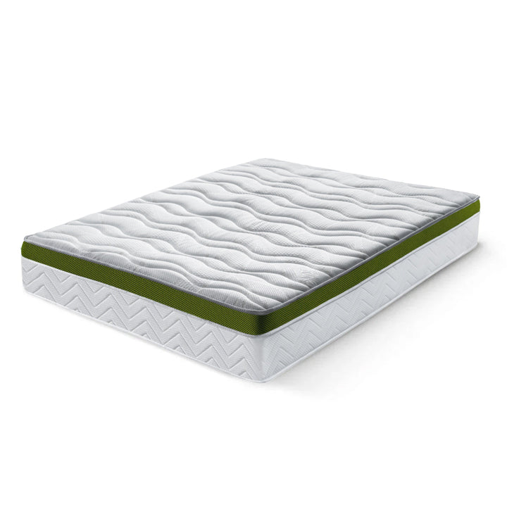 Saltea Ideal Sleep ALOE VERA AIRFLOW MEMORY, Arcuri Bonell, spumă poliuretanică elastică, spumă cu memorie, husă cu aerisire optimă, superortopedică, Grosime 30 cm