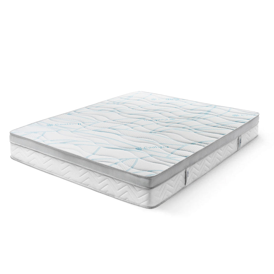 Saltea Ideal Sleep COOLTECH ALOE VERA, Arcuri Bonell, spumă poliuretanică pe multiple straturi, husă CoolTech, superortopedică, Grosime 24 cm