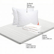 Set Topper Dual Memory 160 x 200 Deluxe Double