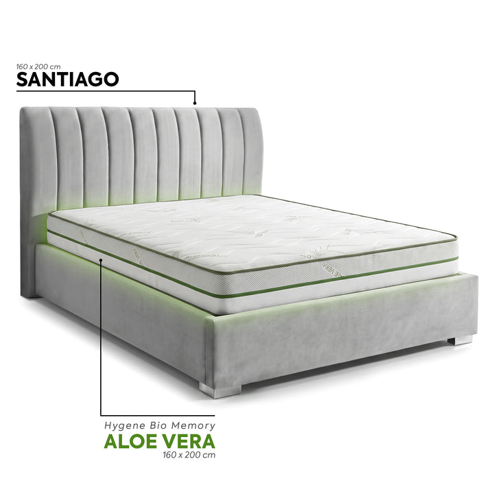 Pachet Pat + Saltea 160x200 Cozy Double