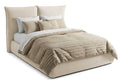Pat Tapițat Rossi, cu somieră fixă și tăblie înaltă, bej, #color_Bej-Loft