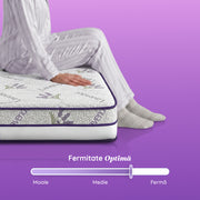 Saltea LAVENDER AIR HYGENE THERAPY,  husă detașabilă, superortopedică, cu spumă poliuretanică și arcuri, Grosime 25 cm