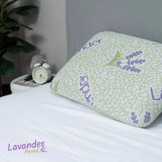 Pernă Lavander Therapy, din spumă cu memorie flexibilă, husă detașabilă și lavabilă, 60x40x15 cm - Prestige Home