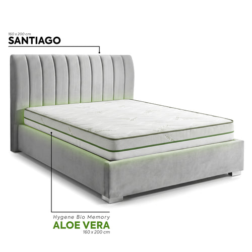 Pachet Pat + Saltea 160x200 Premium Double