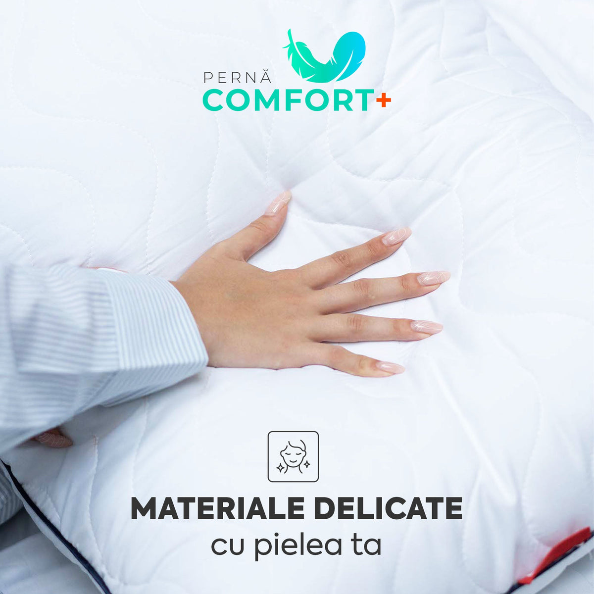Set 10 x Perne Comfort Plus cu microfibră, husă microfibră, 50x70 cm-Seturi Perne-Prestige Home-Prestige Home