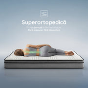 Saltea EMERALD, 18+5 Memory, spumă poliuretanică elastică, spumă cu memorie, husă cu efect antialergic, superortopedică, Grosime 24 cm - Prestige Home  