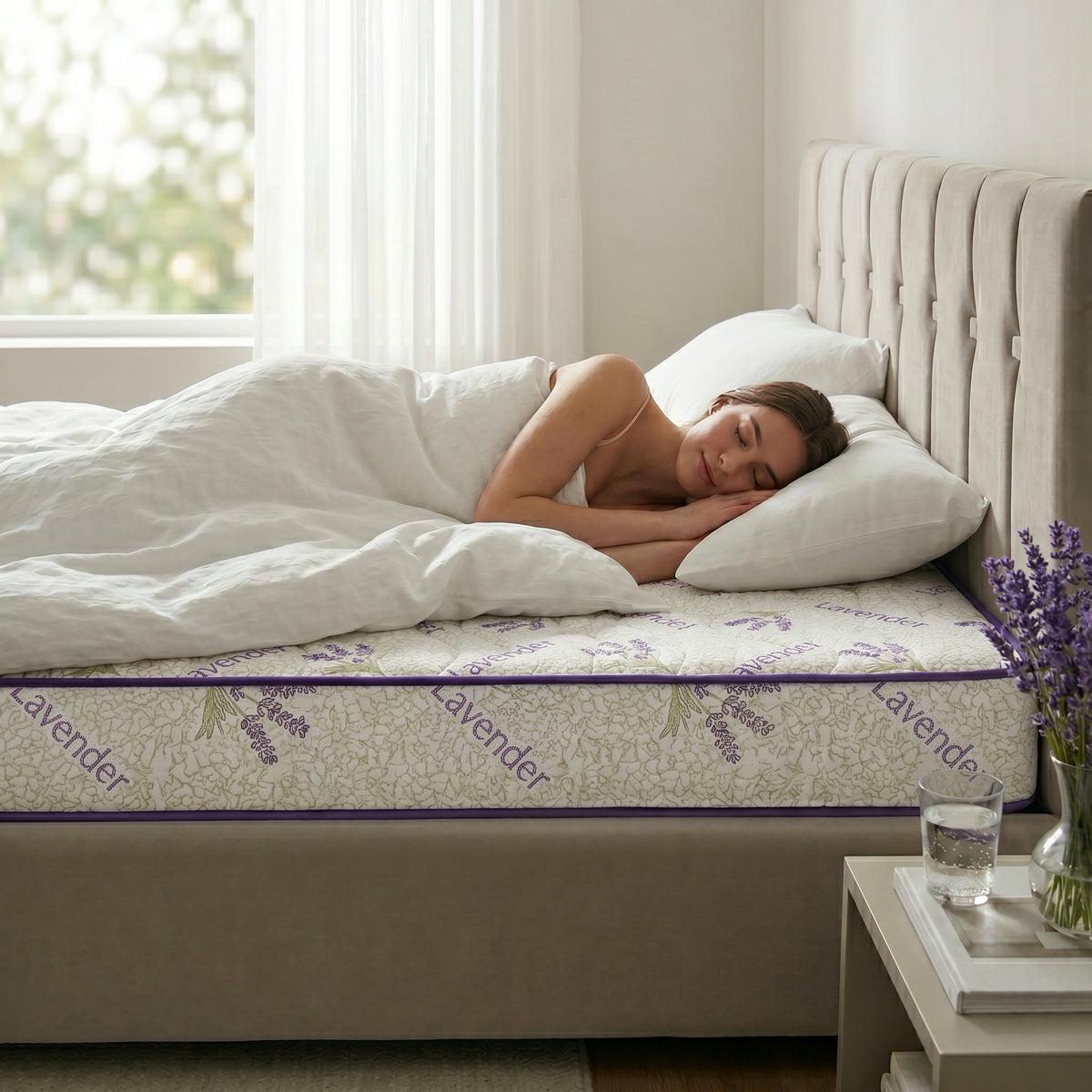 saltea-lavender-air-fresh-cu spuma-husa-cu-efect-hipoalergenica-super-ortopedica
