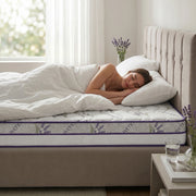 Saltea LAVENDER AIR HYGENE THERAPY,  husă detașabilă, superortopedică, cu spumă poliuretanică și arcuri, Grosime 25 cm