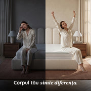 Saltea BASIC ERGO PURPLE LINE, spumă poliuretanică, reversibilă, hipoalergenică, ortopedică, Grosime 12 cm - Prestige Home