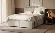 Pat Tapitat Charlotte, cu lada de depozitare, Gri, Prestigehome.ro, Prestige, #Color_bej-enjoy
