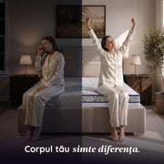 Saltea LAVENDER AIR HYGENE THERAPY,  husă detașabilă, superortopedică, cu spumă poliuretanică și arcuri, Grosime 25 cm