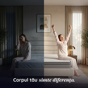 Saltea EMERALD, 18+5 Memory, spumă poliuretanică elastică, spumă cu memorie, husă cu efect antialergic, superortopedică, Grosime 24 cm - Prestige Home  