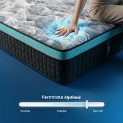 Saltea Ideal Sleep COOL MEMORY GEL POCKET 5 Zone, Arcuri individuale, spumă poliuretanica elastică, spumă cu memorie cu gel de răcire, husă CoolActive, superortopedică, Grosime 30 cm
