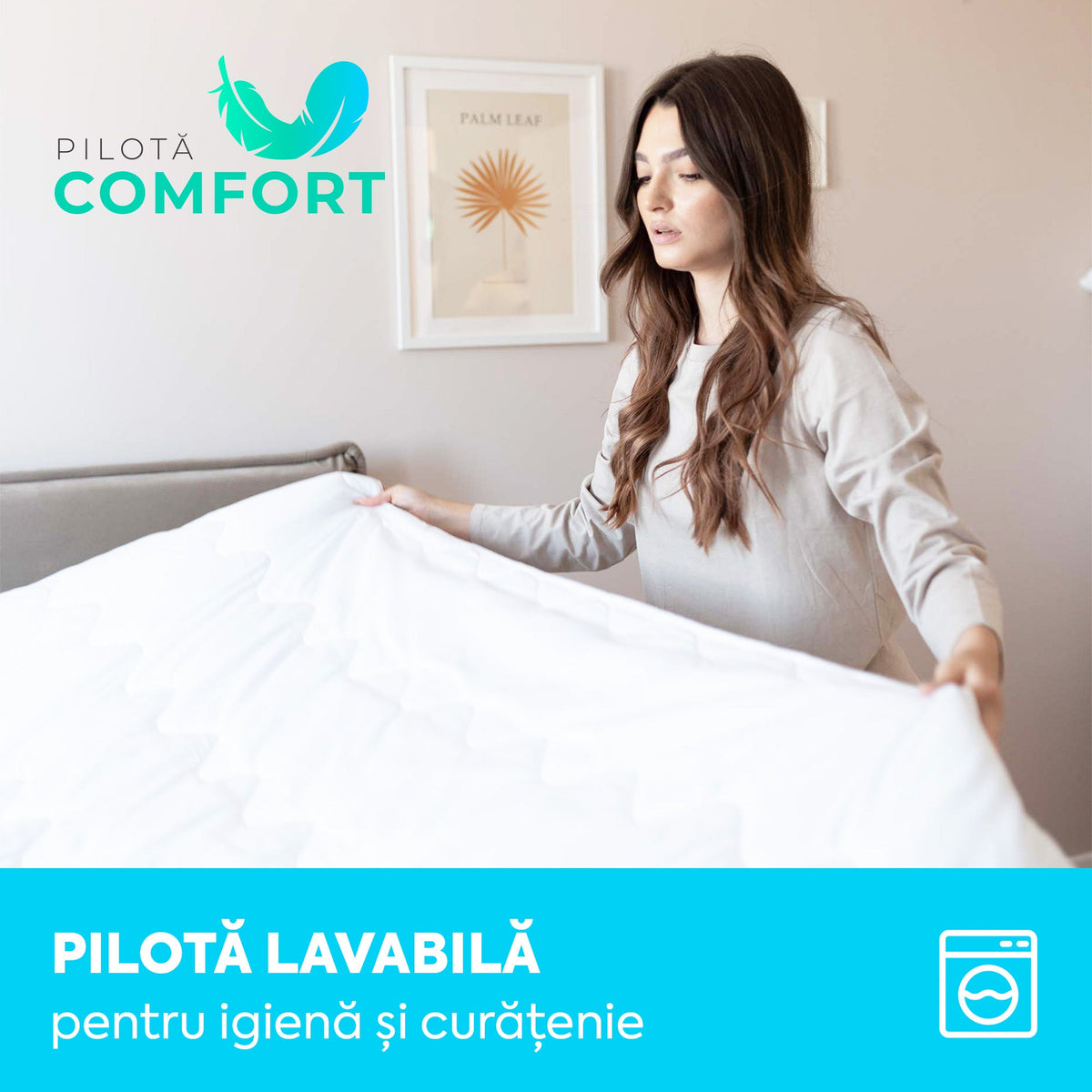 Pilotă Comfort cu microfibră, husă microfibră, 140x200 cm-Pilotă-Prestige Home-Prestige Home