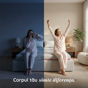 Saltea WAVE MULTILAYER, spumă cu memorie, spumă reziliență mare, husă hipoalergenică detașabilă și lavabilă, superortopedică, grosime 20 cm-Saltele-Prestige-120x190-Prestige Home