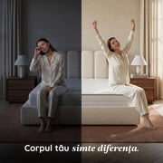 Saltea HYGENE THERAPY, spumă poliuretanică, reversibilă,  husă detașabilă cu fermoar, lavabilă, superortopedică, Grosime 22 cm - Prestige Home