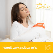 Set 4 x Perne Deluxe cu pene și puf de gâscă, husă bumbac, 50x70 cm-Seturi Perne-Prestige Home-Prestige Home