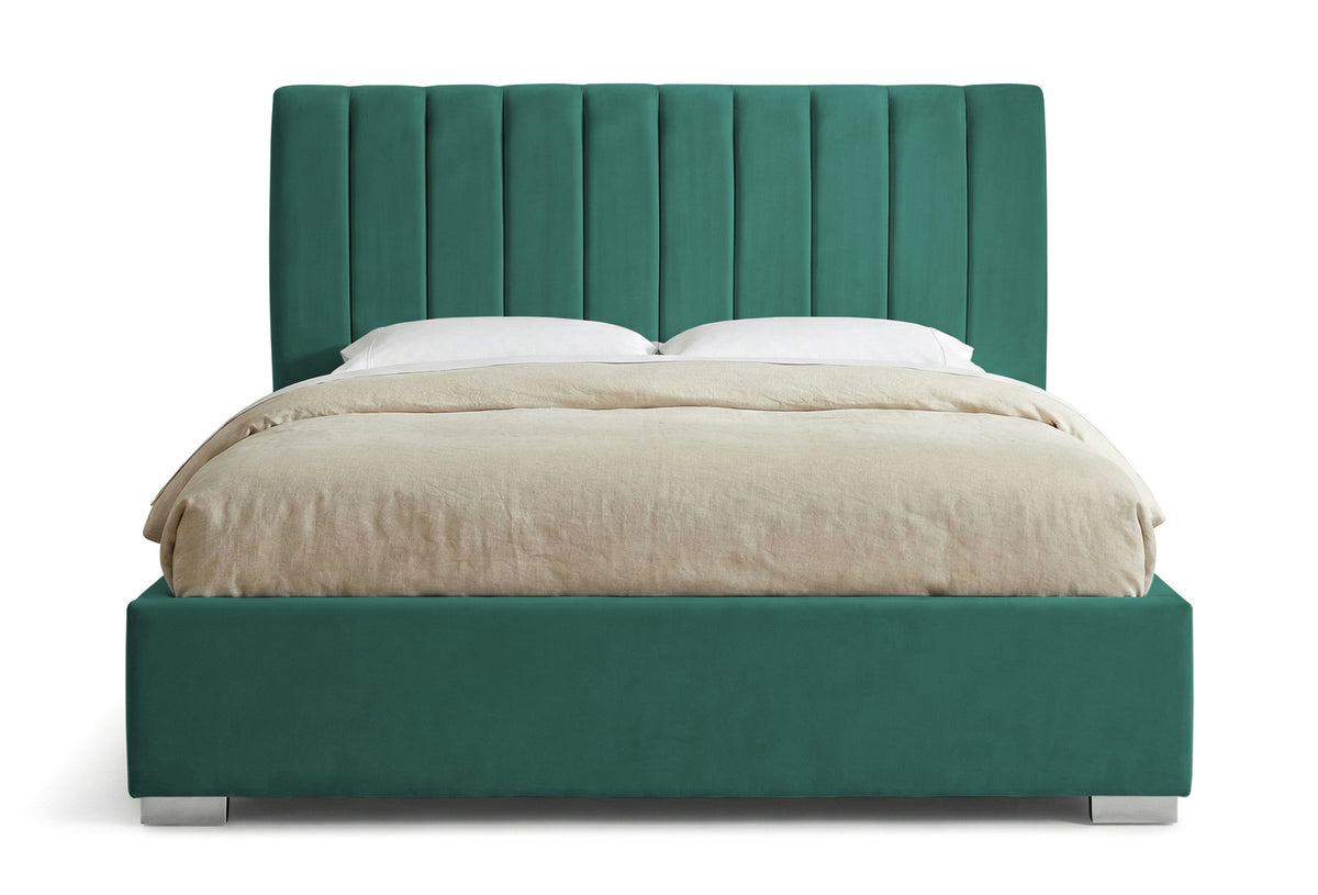 Pat Tapitat Santiago, cu Lada Rabatabil, Verde-Smarald, Prestigehome.ro, Prestige, #Color_swing-verde
