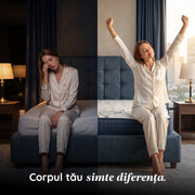 Saltea Ideal Sleep HOTEL SERIES NIGHT LUX, superortopedică, cu spumă poliuretanică și arcuri, husă cu aerisire optimă, Grosime 26 cm