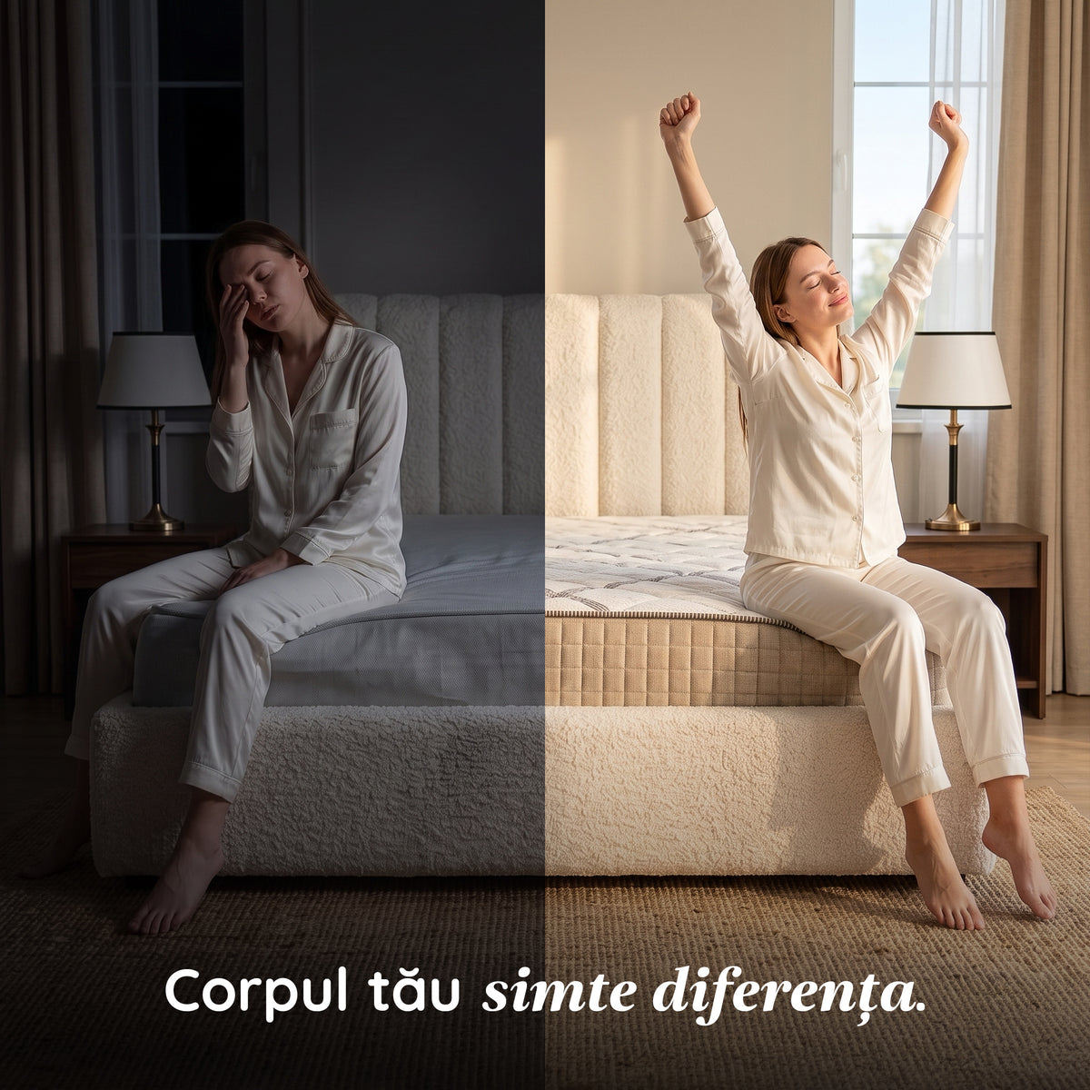 Saltea Ideal Sleep HOTEL SERIES LUX, superortopedică, cu spumă poliuretanică și arcuri, husă cu aerisire optimă, Grosime 25 cm