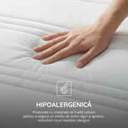 Saltea ORIGINAL, 14+2 Memory, spumă poliuretanică elastică, spumă cu memorie, husă antibacteriană, superortopedică, Grosime 18 cm - Prestige Home  