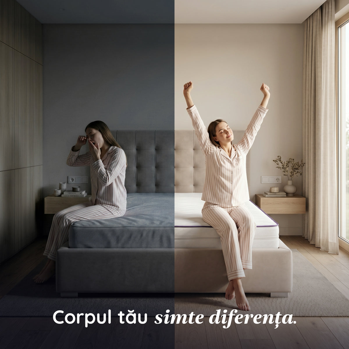 Saltea HYGENE THERAPY HYBRID, 7 zone de confort, Arcuri Individuale, husă detașabilă cu fermoar, lavabilă, superortopedică, Grosime 24 cm