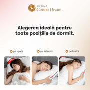 Set 2 x Perne Cotton Dream cu microfibră, husă bumbac, 50x70 cm-Seturi Perne-Prestige Home-Prestige Home