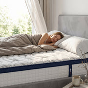 Saltea Ideal Sleep HOTEL SERIES CALIFORNIA LUX MEMORY, Arcuri Bonell, spumă poliuretanică elastică, spumă cu memorie, husă cu aerisire optimă, superortopedică, Grosime 28 cm