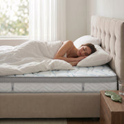 Saltea Ideal Sleep COOLTECH ALOE VERA, Arcuri Bonell, spumă poliuretanică pe multiple straturi, husă CoolTech, superortopedică, Grosime 24 cm