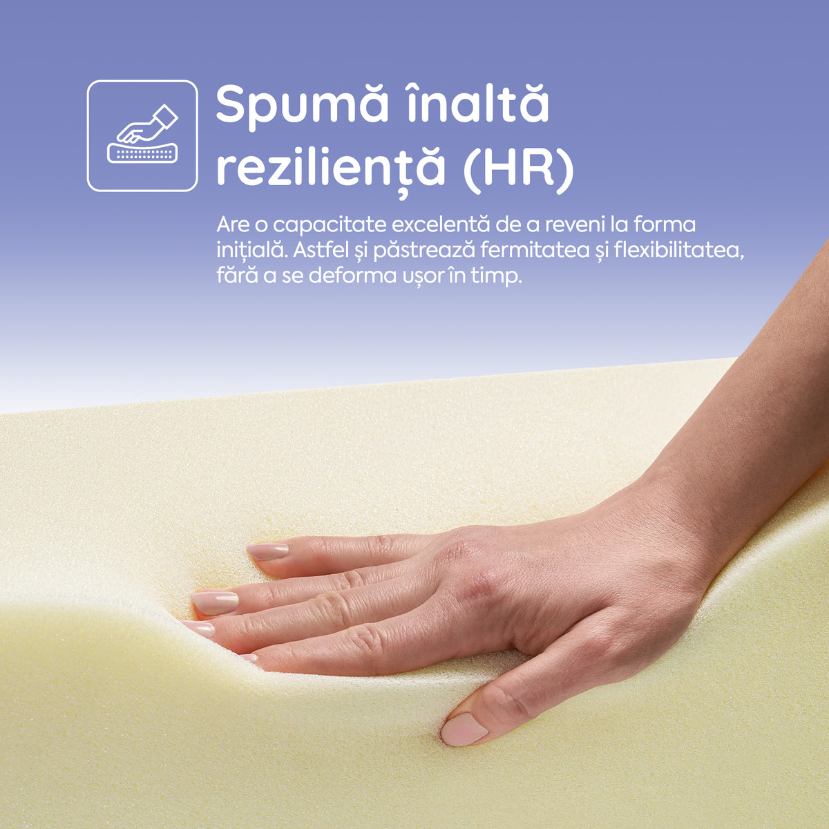 Saltea Ideal Sleep DREAM MEMORY, Arcuri Bonell, spumă poliuretanică fermă, spumă cu memorie, superortopedică, Grosime 26 cm