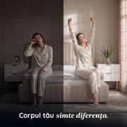 Saltea Ideal Sleep COOLTECH ALOE VERA, Arcuri Bonell, spumă poliuretanică pe multiple straturi, husă CoolTech, superortopedică, Grosime 24 cm