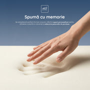 Saltea Ideal Sleep HOTEL SERIES CALIFORNIA LUX MEMORY, Arcuri Bonell, spumă poliuretanică elastică, spumă cu memorie, husă cu aerisire optimă, superortopedică, Grosime 28 cm