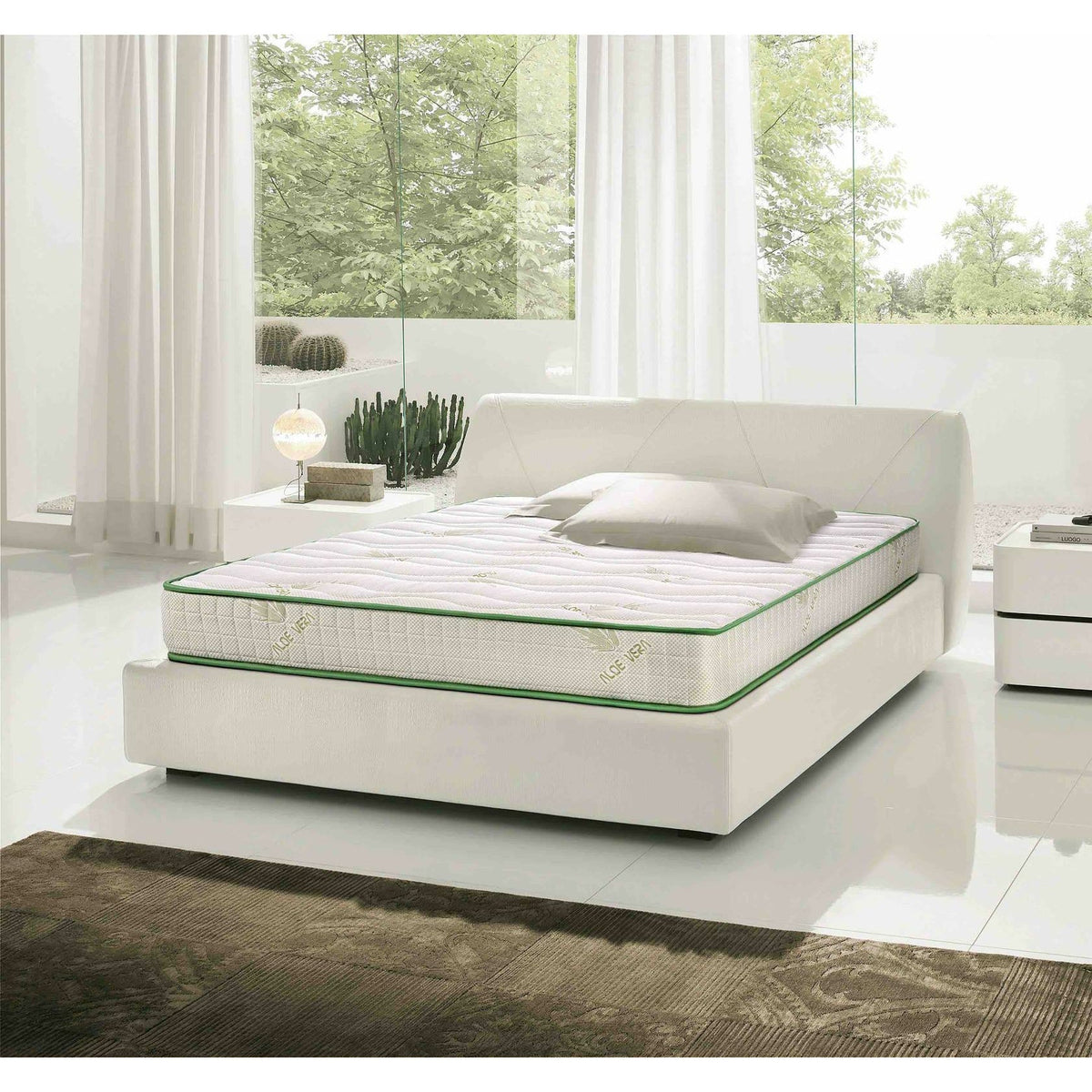 Pachet Pat + Saltea 120x200 Cozy Single-Seturi Paturi + Saltele-Prestige Home-Swing-Gri-Prestige Home