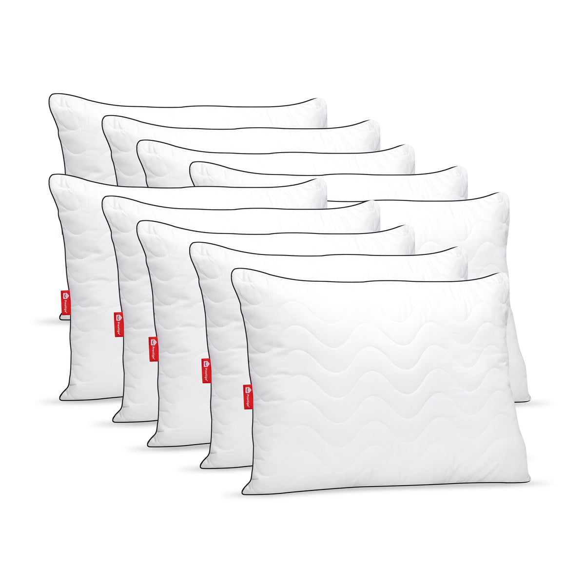 Set 10 x Perne Comfort Plus cu microfibră, husă microfibră, 50x70 cm-Seturi Perne-Prestige Home-Prestige Home
