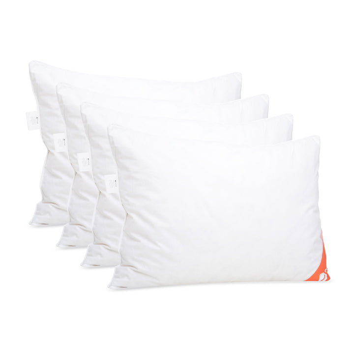 Set 4 x Perne Deluxe cu pene și puf de gâscă, husă bumbac, 50x70 cm-Seturi Perne-Prestige Home-Prestige Home
