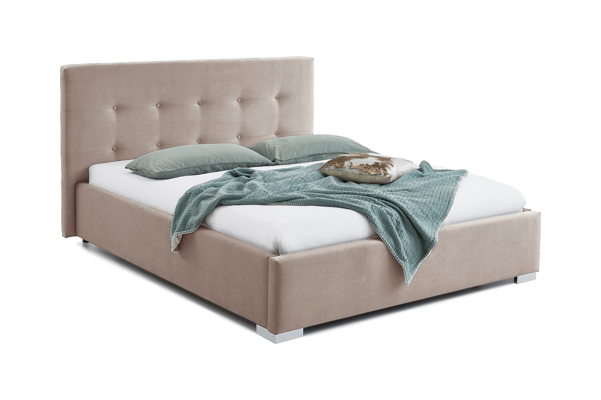 Pachet Pat + Saltea 120x200 Cozy Single-Seturi Paturi + Saltele-Prestige Home-Swing-Bej-Prestige Home