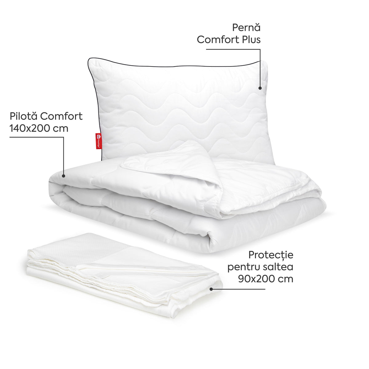 Pachet Comfort Plus Single-Seturi Perne + Pilote-Prestige Home-Prestige Home