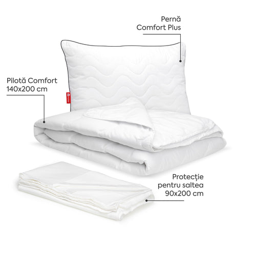 Pachet Comfort Plus Single-Seturi Perne + Pilote-Prestige Home-Prestige Home