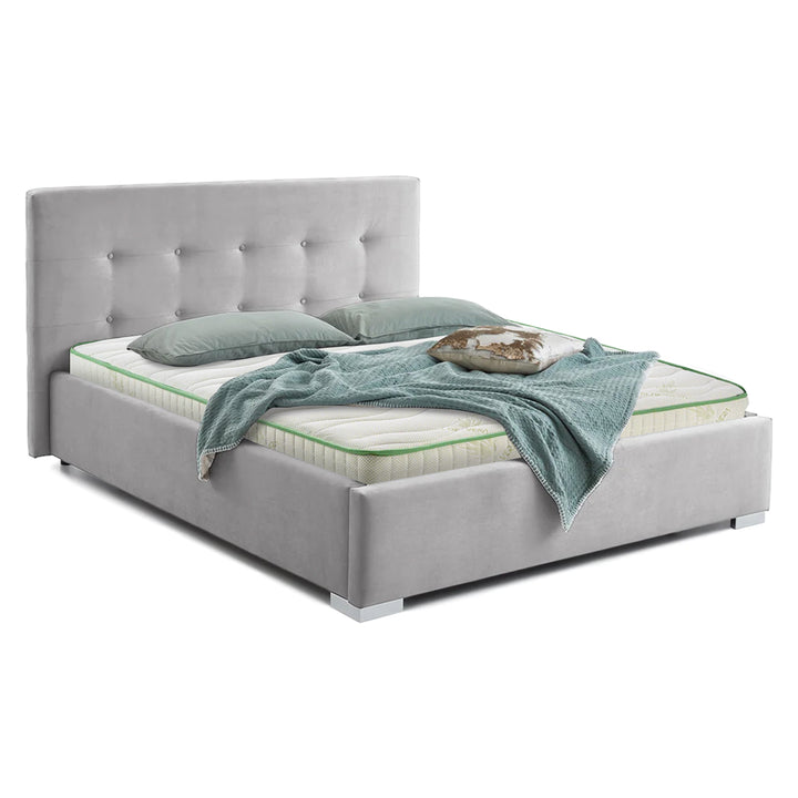 Pachet Pat + Saltea 120x200 Cozy Single-Seturi Paturi + Saltele-Prestige Home-Swing-Gri-Prestige Home