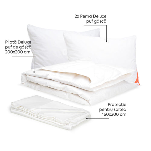 Pachet Deluxe Double-Seturi Perne + Pilote-Prestige Home-Prestige Home