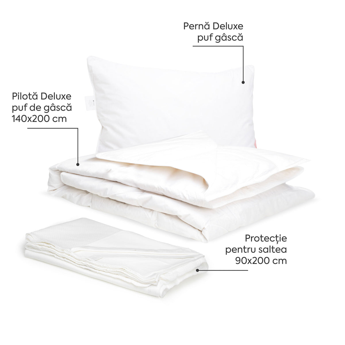 Pachet Deluxe Single-Seturi Perne + Pilote-Prestige Home-Prestige Home