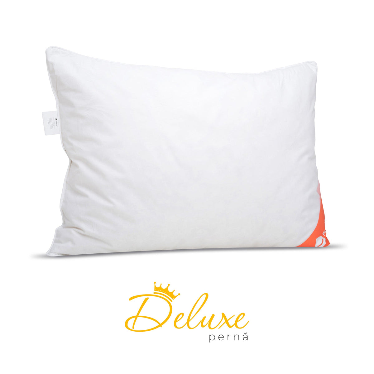 Set 2 x Perne Deluxe cu pene și puf de gâscă, husă bumbac, 50x70 cm-Seturi Perne-Prestige Home-Prestige Home