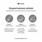Saltea ALOE VERA THERAPY, spumă poliuretanică, reversibilă, hipoalergenică, super ortopedică, Grosime 19 cm   - Prestige Home 