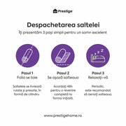Saltea LAVENDER AIR-FRESH, spumă poliuretanică, reversibilă, hipoalergenică, super ortopedică, Grosime 19 cm  - Prestige Home