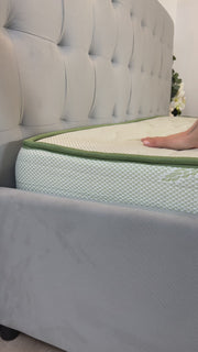 Saltea ALOE VERA THERAPY, spumă poliuretanică, reversibilă, hipoalergenică, super ortopedică, Grosime 19 cm   - Prestige Home 