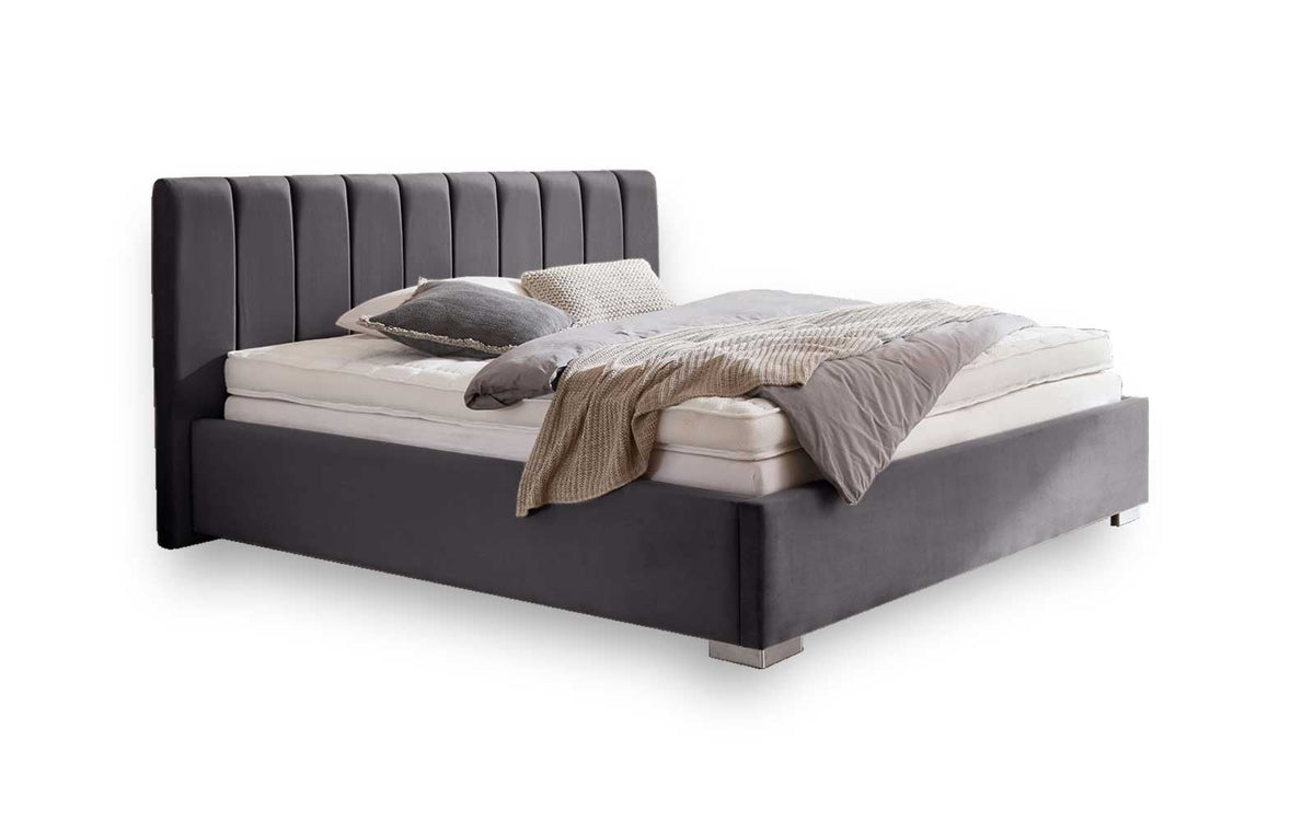 Pachet Pat + Saltea 160x200 Premium Double-Seturi Paturi + Saltele-Prestige Home-Swing-Antracit-Prestige Home